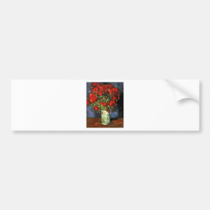 Van Gogh Vintage Painting Blossoms Vase Flowers Bumper Sticker
