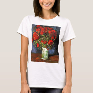 Van Gogh Vintage Painting Blossoms Vase Flowers T-Shirt