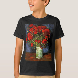 Van Gogh Vintage Painting Blossoms Vase Flowers T-Shirt