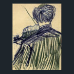 Van Gogh - Violinist Seen from the Back Poster<br><div class="desc">This sketch masterpiece, titled Violinist Seen from the Back is made by the famous artist, Vincent van Gogh using chalk on paper. It falls under the Post-Impressionism style and was complete by van gogh in 1887. Vincent van Gogh was a Dutch post-Impressionist painter whose work, noteable for its rough beauty,...</div>