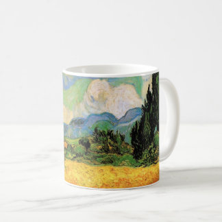 Van Gogh Wheat Field w Cypresses at Haute Galline Coffee Mug