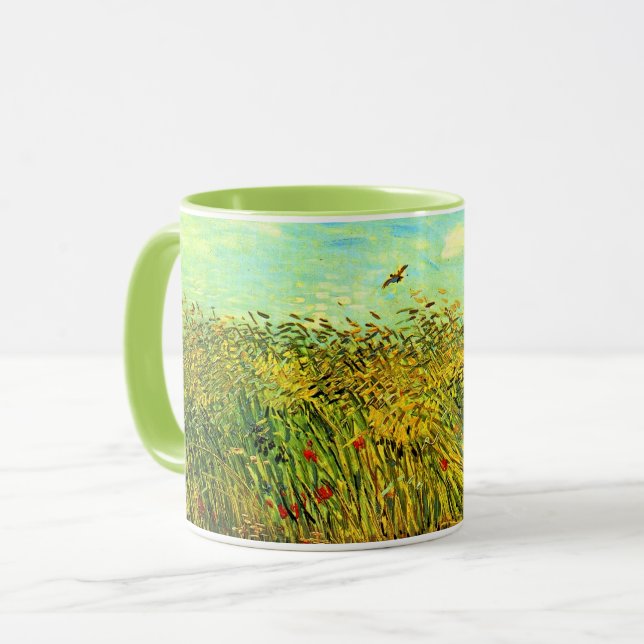 Van Gogh, Wheat Field with a Lark, Mug (Front Left)