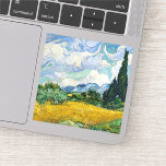 Van Gogh Wheat Field with Cypresses. Impressionism<br><div class="desc">Van Gogh "Wheat Field with Cypresses" sticker.</div>