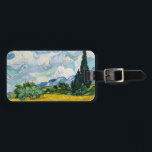 Van Gogh Wheat Field with Cypresses. Impressionism Luggage Tag<br><div class="desc">Van Gogh "Wheat Field with Cypresses" bag tag.</div>