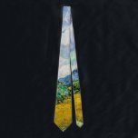 Van Gogh Wheat Field with Cypresses. Impressionism Tie<br><div class="desc">Van Gogh "Wheat Field with Cypresses" neck tie.</div>