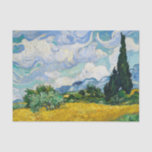 Van Gogh Wheat Field with Cypresses. Impressionism Tissue Paper<br><div class="desc">Van Gogh "Wheat Field with Cypresses" tissue paper.</div>