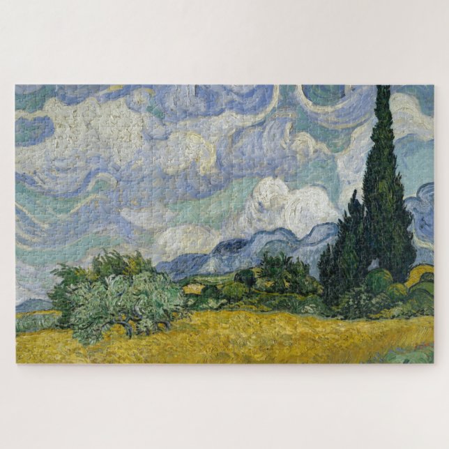 Van gogh - Wheat Field with Cypresses Jigsaw Puzzle (Horizontal)