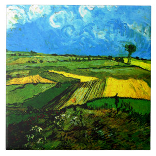Van Gogh - Wheat Fields at Auvers, Ceramic Tile