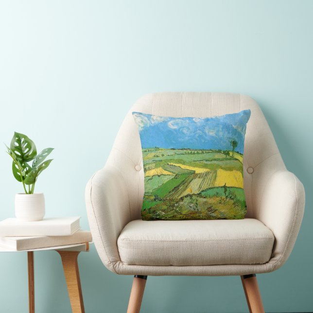 Van Gogh Wheat Fields at Auvers Under Clouded Sky Cushion (Chair)
