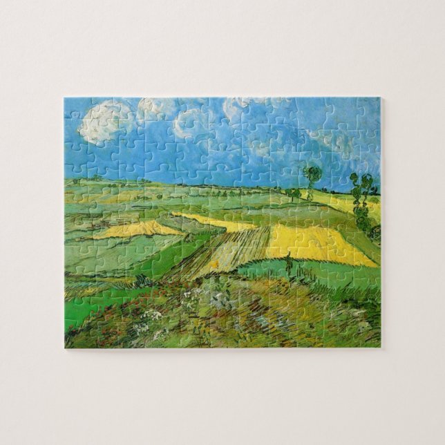Van Gogh Wheat Fields at Auvers Under Clouded Sky Jigsaw Puzzle (Horizontal)