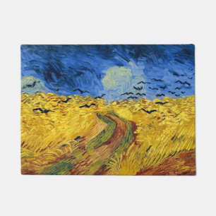 Van Gogh Wheat Fields impressionist Painting Doormat