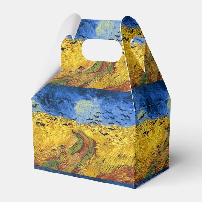 Van Gogh Wheat Fields impressionist Painting Favour Box (Front Side)