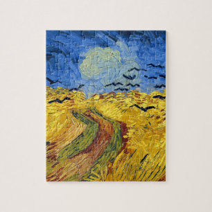 Van Gogh Wheat Fields impressionist Painting Jigsaw Puzzle