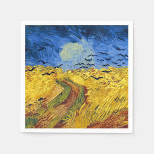 Van Gogh Wheat Fields impressionist Painting Napkin