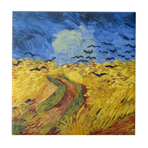 Van Gogh Wheat Fields impressionist Painting Tile