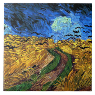 Van Gogh - Wheatfield with Crows, Ceramic Tile