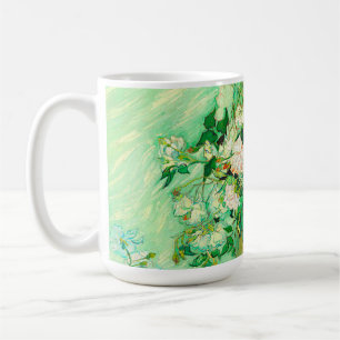 Van Gogh White Roses Coffee Mug
