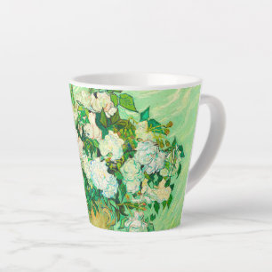 Van Gogh White Roses Latte Mug