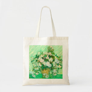 Van Gogh White Roses Tote Bag