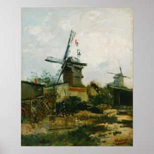 Van Gogh - Windmills On Montmartre Poster