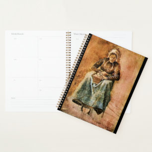 Van Gogh - Woman Grinding Coffee Planner