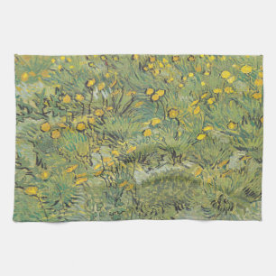 Van Gogh Yellow Meadow - Classic Floral Art Tea Towel