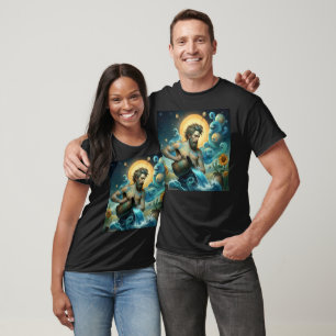 Van Gogh Zodiac Aquarius  T-Shirt