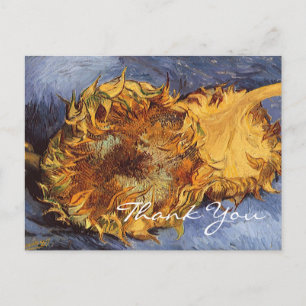 Van Gogh's 2 Cut Sunflowers Postcard
