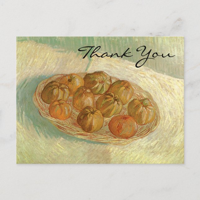Van Gogh's Basket with Apples Postcard (Front)