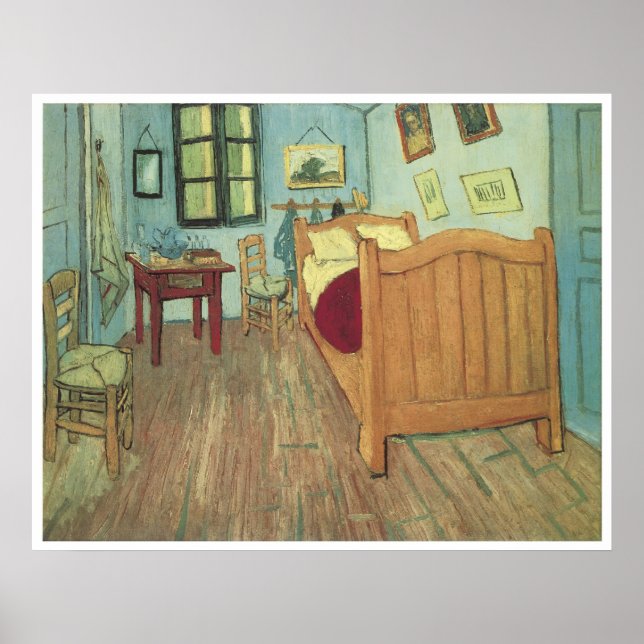 Van Gogh's Bedroom 1888, Vincent Van Gogh Poster (Front)