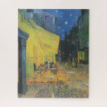 Van gogh's Cafe Terrace At Night Jigsaw Puzzle<br><div class="desc">This painting of colourful outdoor view is a picturesque work, the vision of a relaxed spectator who enjoys the charm of his surrounding without any moral concern. The colour is more profuse and the eye wanders along the steeped or dove-tailed edges of neighbouring areas - irregular shapes fitted to each...</div>