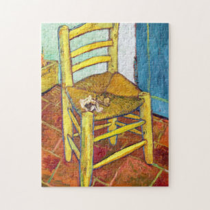 Van Gogh's Chair Vincent van Gogh fine art Jigsaw Puzzle