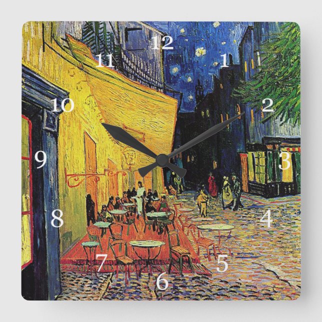 Van Gogh's famous painting, multiple choices Square Wall Clock (Front)