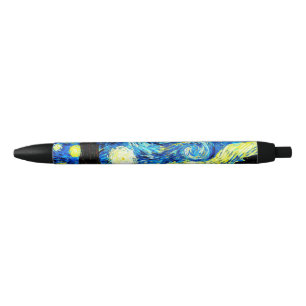 Van Gogh's famous painting, Starry Night Black Ink Pen