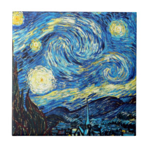 Van Gogh's famous painting, Starry Night Ceramic Tile