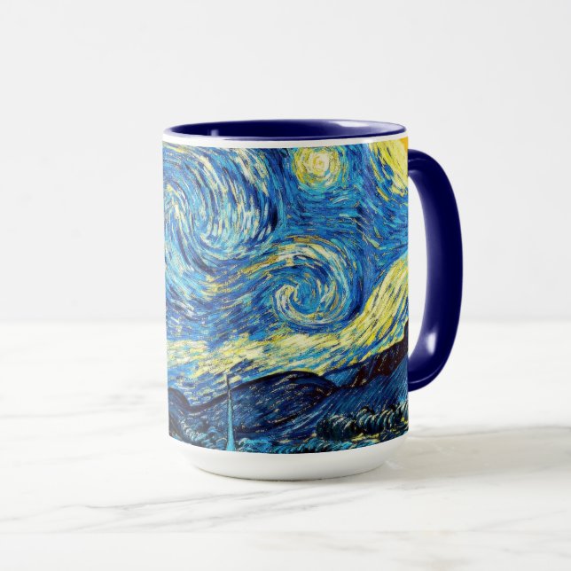 Van Gogh's famous painting, Starry Night Mug (Front Right)