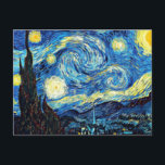Van Gogh's famous painting, Starry Night Postcard<br><div class="desc">Van Gogh's famous painting,  Starry Night postcard. Best seller!</div>