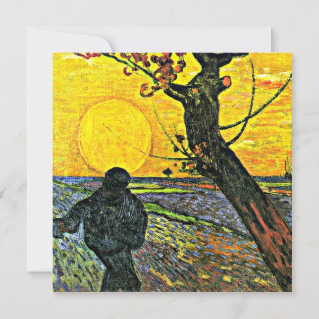 Van Gogh's famous painting, The Sower (Front)