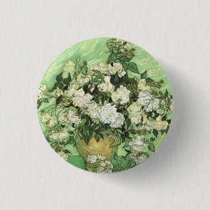 Van Gogh's Flowers in Vase 3 Cm Round Badge
