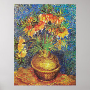 Van Gogh's Imperial Fritillaries in a Copper Vase Poster