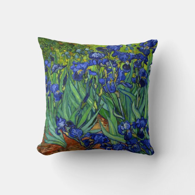 Van Gogh's Irises Cushion (Front)