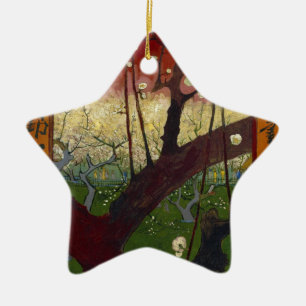 Van Gogh's Japonaiserie after Hiroshige Ceramic Tree Decoration