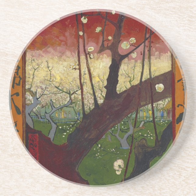 Van Gogh's Japonaiserie after Hiroshige Coaster (Front)