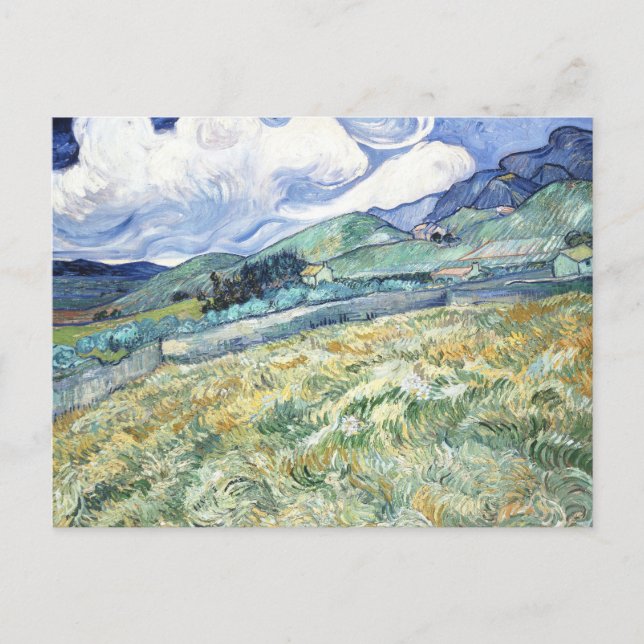 Van Gogh's Landscape from Saint-Rémy Postcard (Front)
