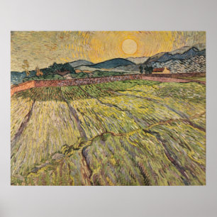 Van Gogh's Landscape with Ploughed Fields (1899) Poster