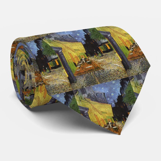 Van Gogh's Night Cafe Tie (Rolled)