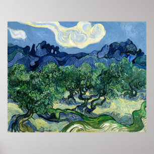 Van Gogh's Olive Trees with the Alpilles Poster