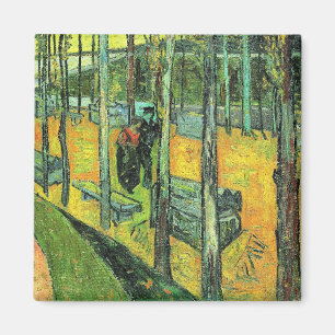 Van Gogh's painting, Alychamps, Autumn Magnet