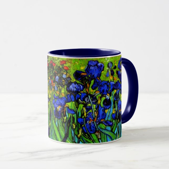 Van Gogh's painting, Irises Mug (Front Right)
