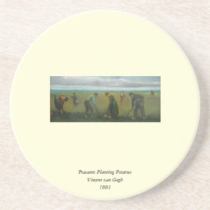 Van Gogh's Peasants or Farmers Planting Potatoes Coaster